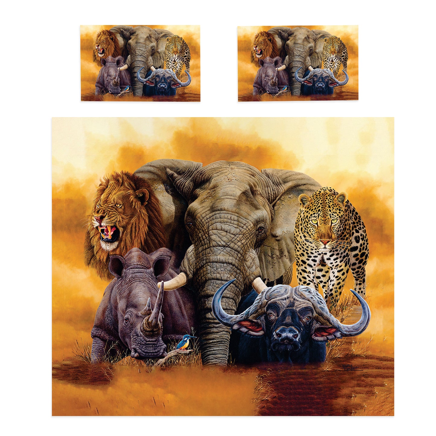 Big Five Duvet Cover Set by Delene Lambert