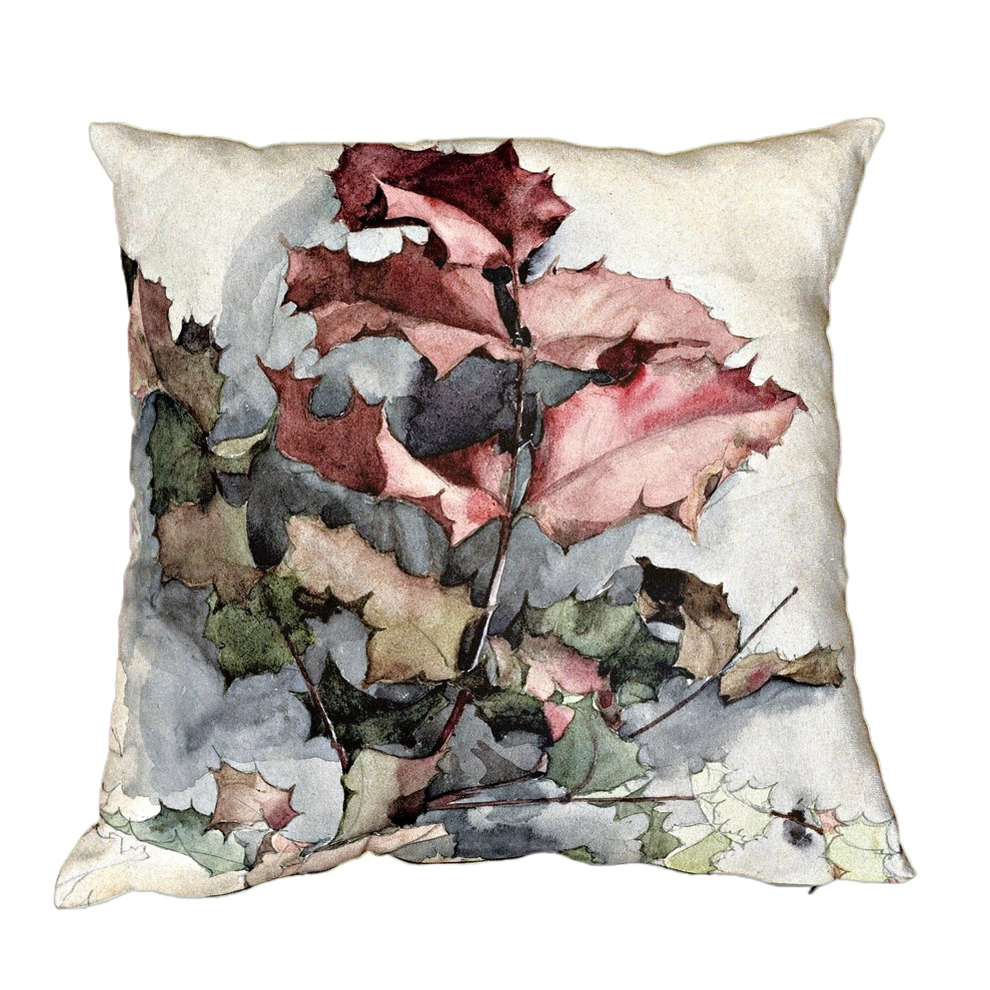 Leaves on White Luxury Scatter By Mark Van Vuuren