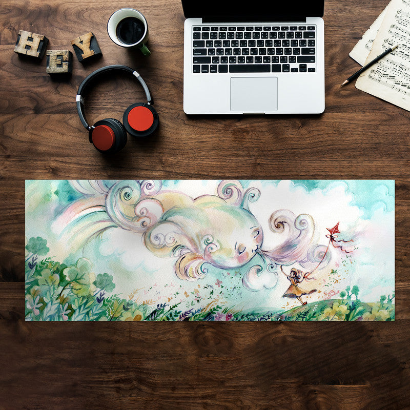 A Friend in the Wind Desk Pad by Kristin van Lieshout
