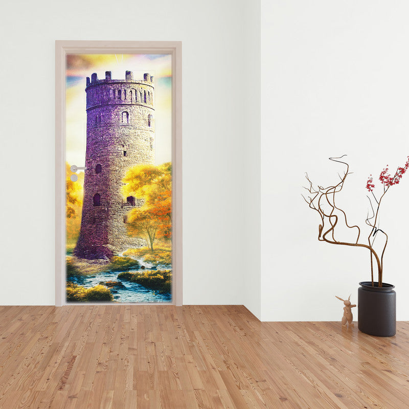 Abandoned Fortress Door Decoupage