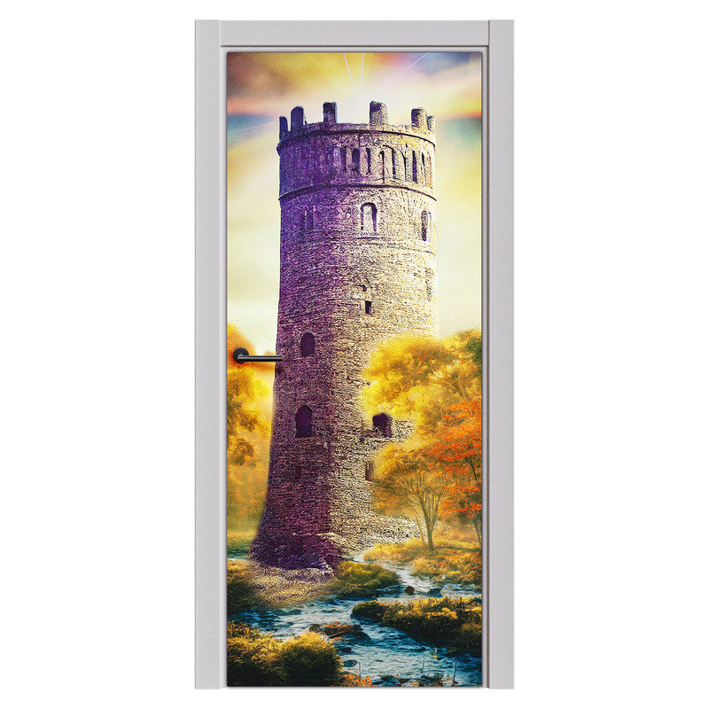 Abandoned Fortress Door Decoupage