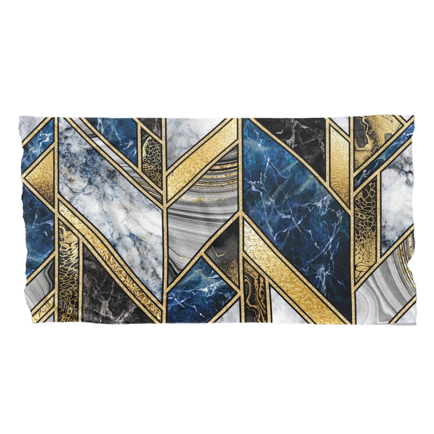 Abstract Marble Pattern Light Bed Throw