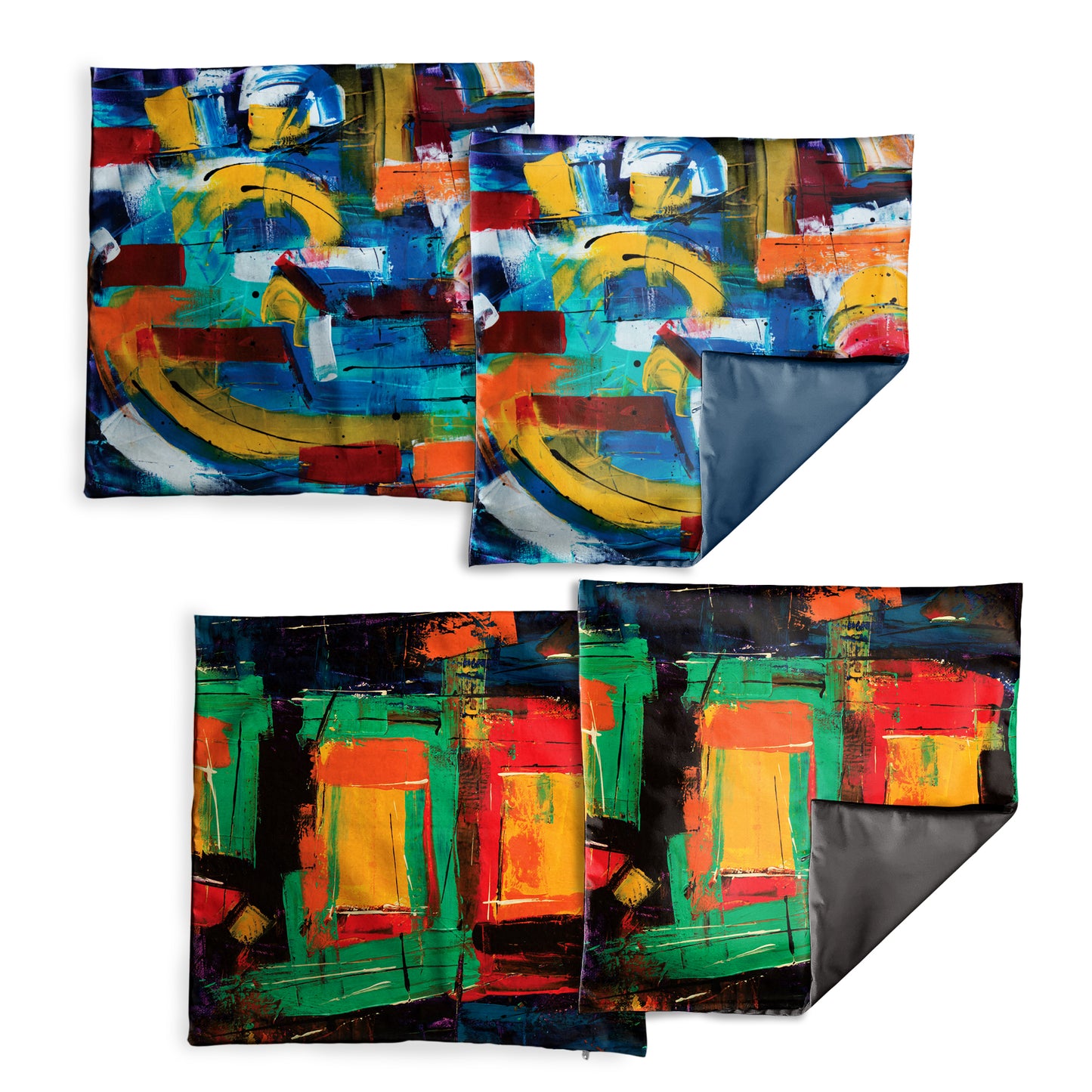 Abstract Paintings Luxury Scatter Covers (Set of 4)