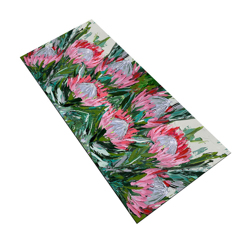 Abstract Double King Protea Large Desk Pad By Juanette Menderoi