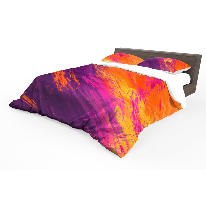 Abstract Fiery Strokes Duvet Cover Set by Wikus Schalkwyk