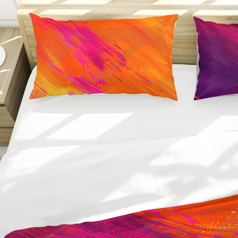 Abstract Fiery Strokes Duvet Cover Set by Wikus Schalkwyk