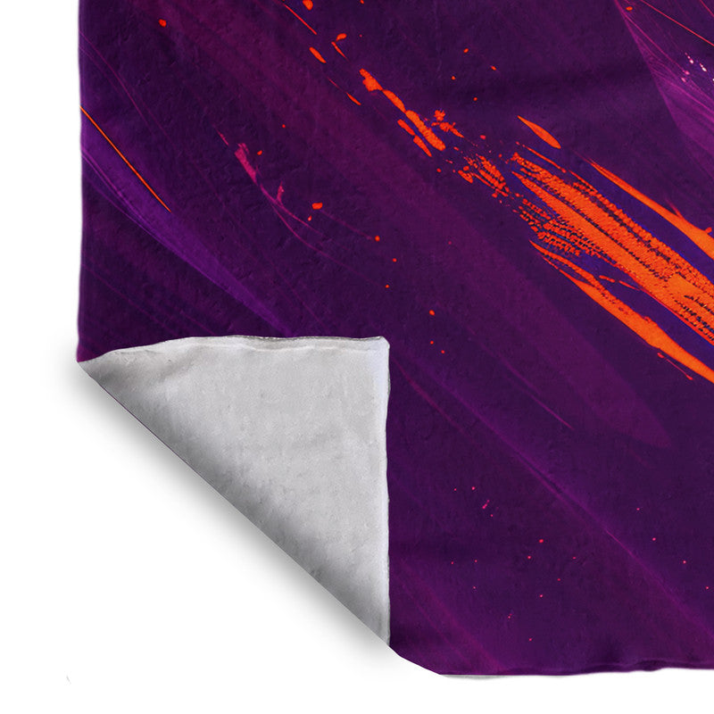 Abstract Fiery Strokes Light Weight Fleece by Wikus Schalkwyk