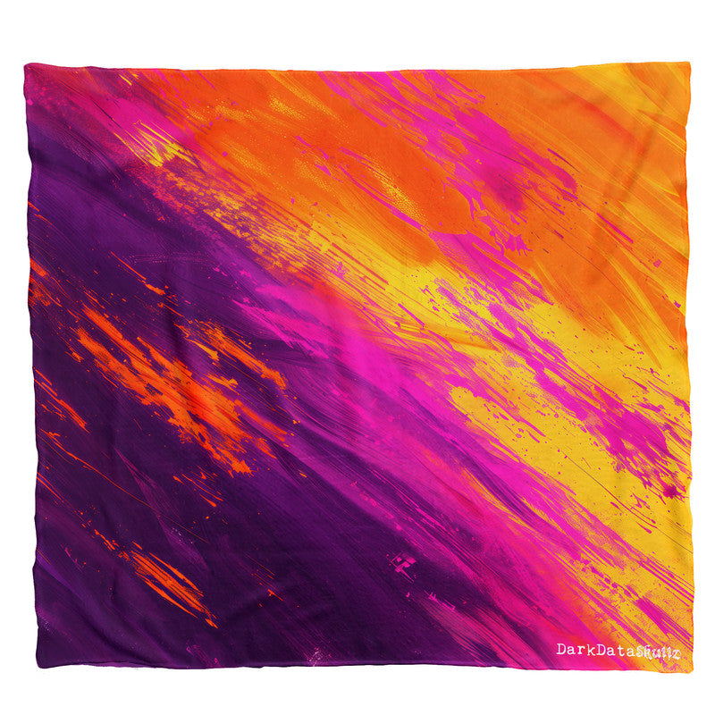Abstract Fiery Strokes Light Weight Fleece by Wikus Schalkwyk