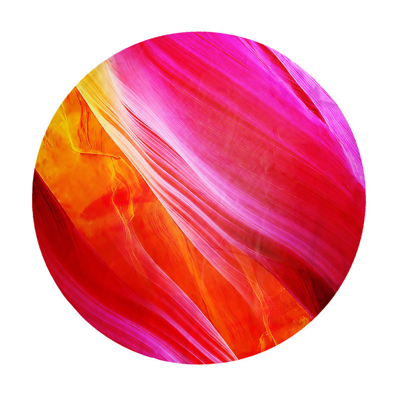 Abstract Fire Glow Round Tablecloth