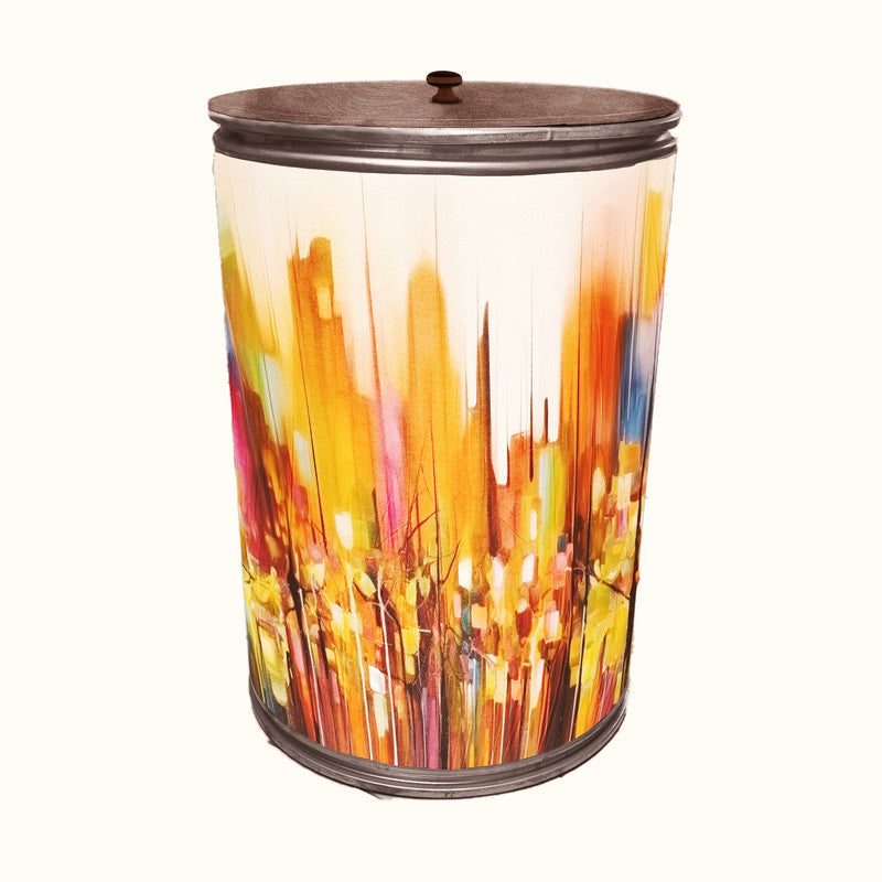 Abstract Forest Decoupage Drum Cover