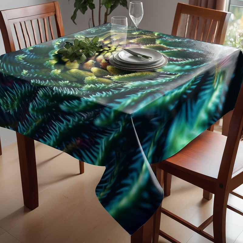 Abstract Fractal Spiral Square Tablecloth