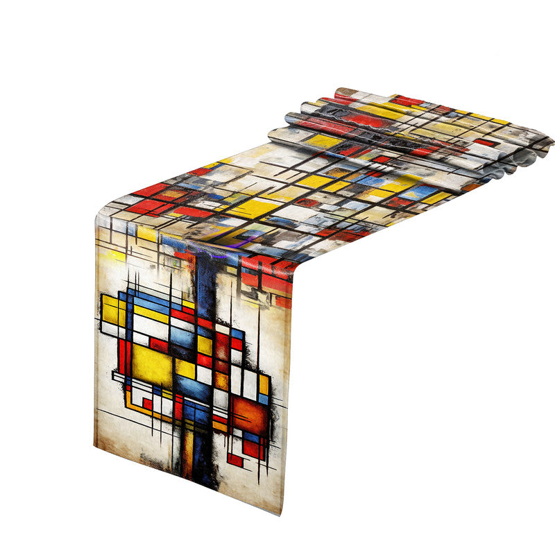 Abstract Geometry Table Runner