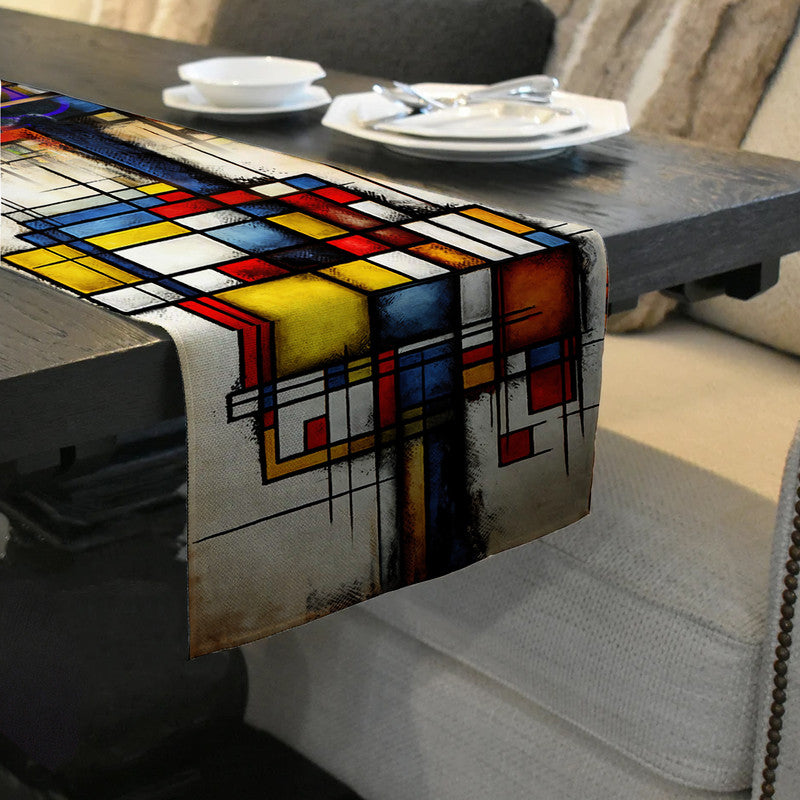 Abstract Geometry Table Runner