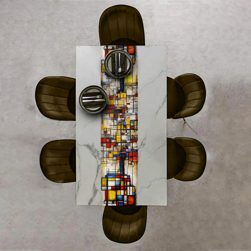 Abstract Geometry Table Runner