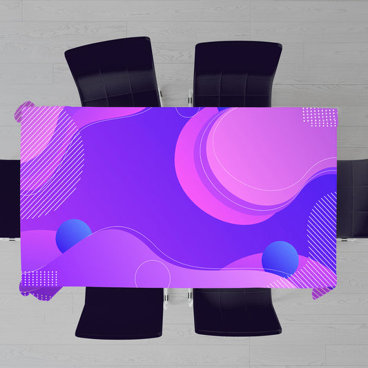 Abstract Lilac Rectangle Tablecloth