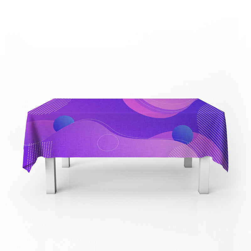 Abstract Lilac Rectangle Tablecloth