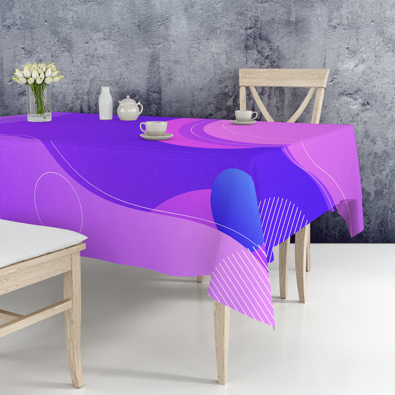 Abstract Lilac Rectangle Tablecloth