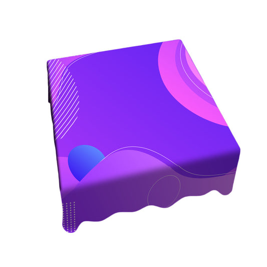 Abstract Lilac Shapes Square Tablecloth