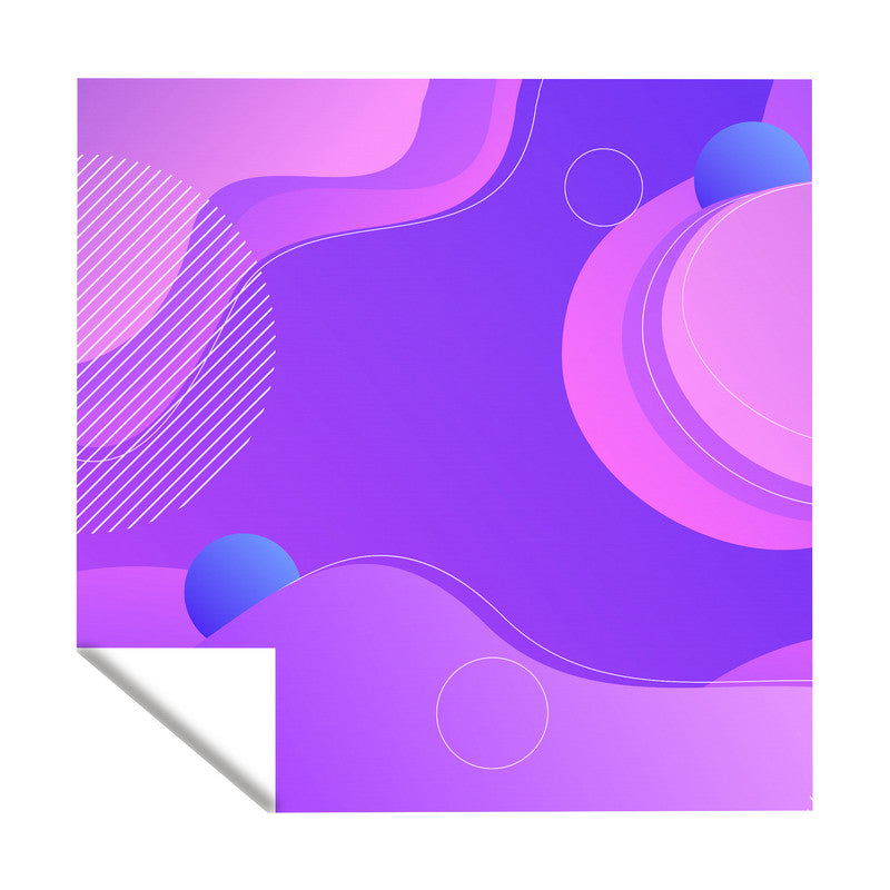 Abstract Lilac Shapes Square Tablecloth