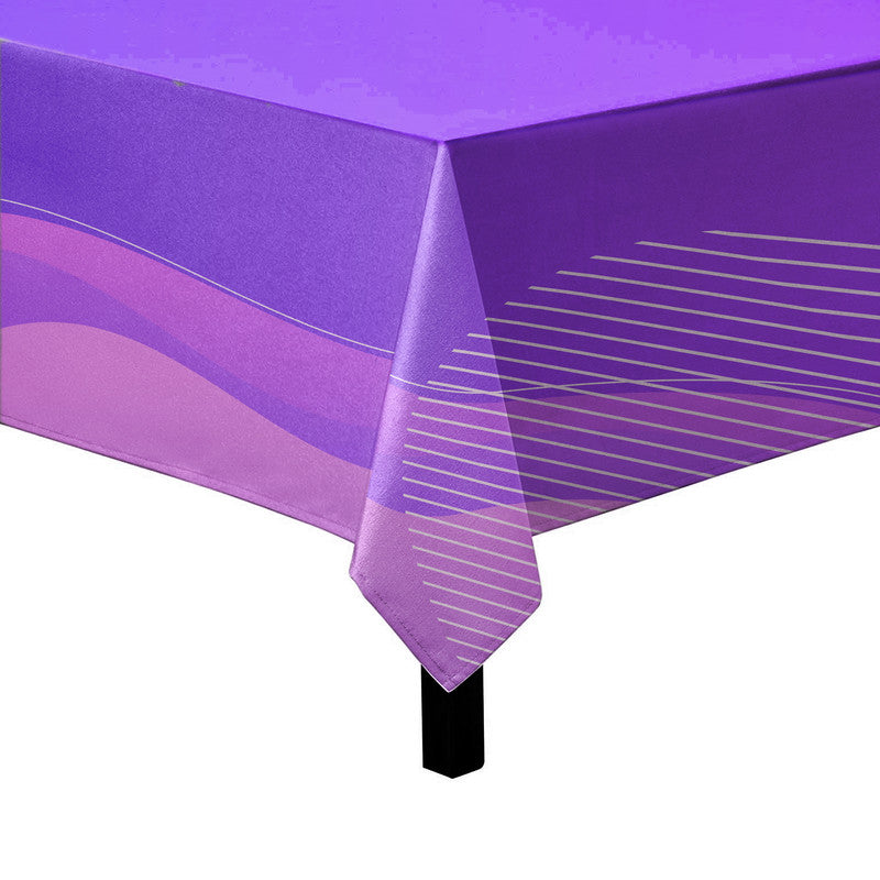 Abstract Lilac Shapes Square Tablecloth