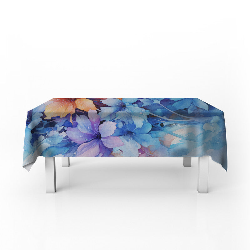 Abstract Lilies Rectangle Tablecloth