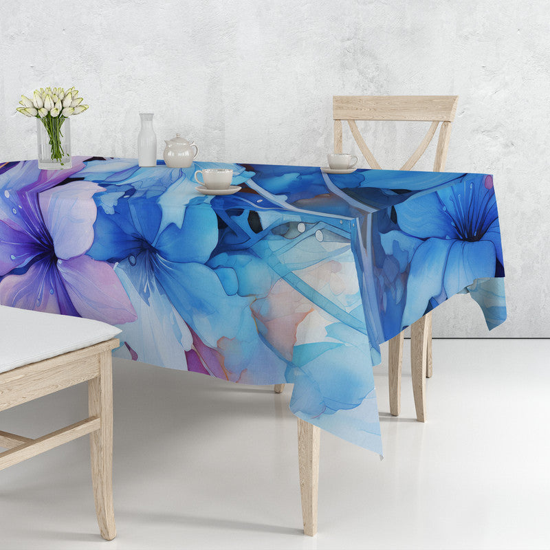 Abstract Lilies Rectangle Tablecloth