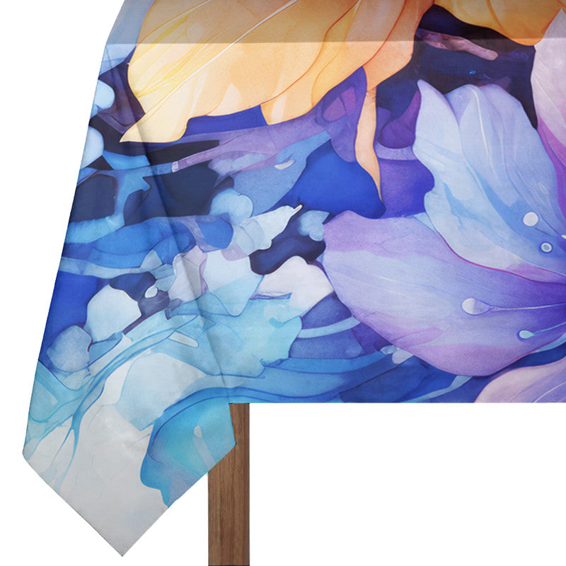 Abstract Lilies Rectangle Tablecloth