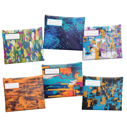 Abstract Painting Subject Savvy Book Bags Set Of 6