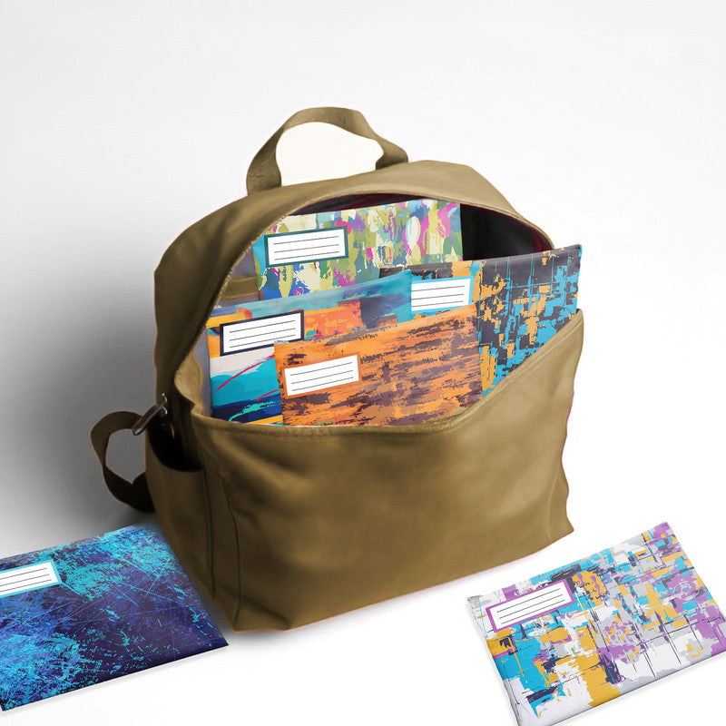 Abstract Painting Subject Savvy Book Bags Set Of 6