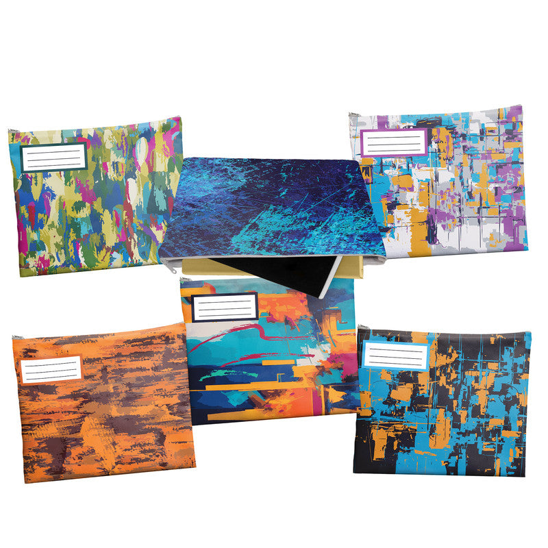 Abstract Painting Subject Savvy Book Bags Set Of 6