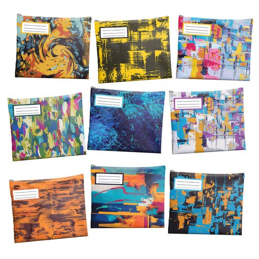 Abstract Painting Subject Savvy Book Bags Set of 9