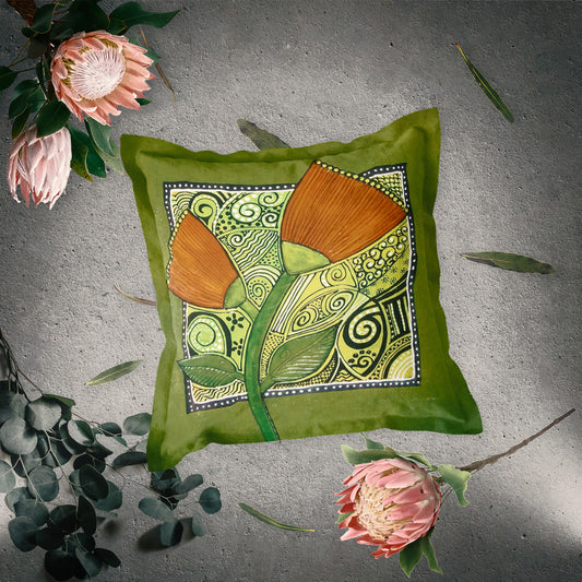 Abstract Petals in Time Exclusive Range Cushions