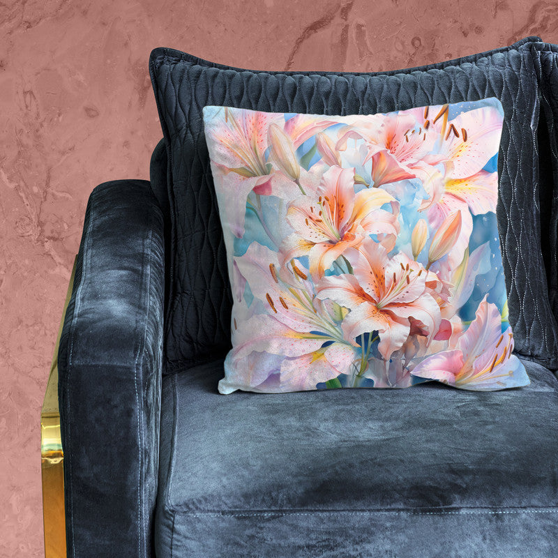 Abstract Pink Lilies Luxury Scatter