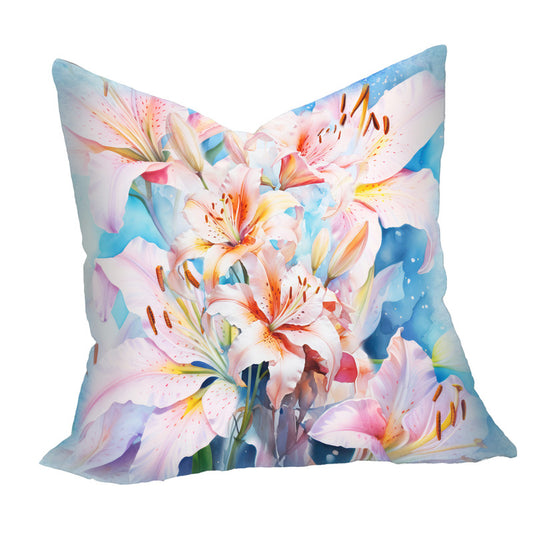 Abstract Pink Lilies Luxury Scatter