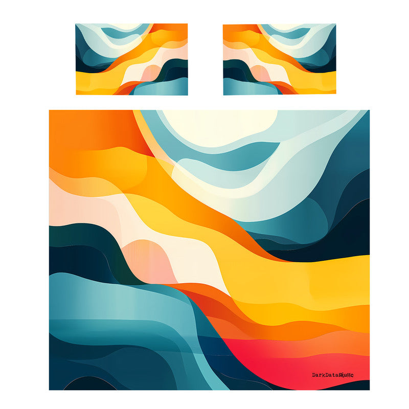 Abstract Sunset Duvet Cover Set by Wikus Schalkwyk