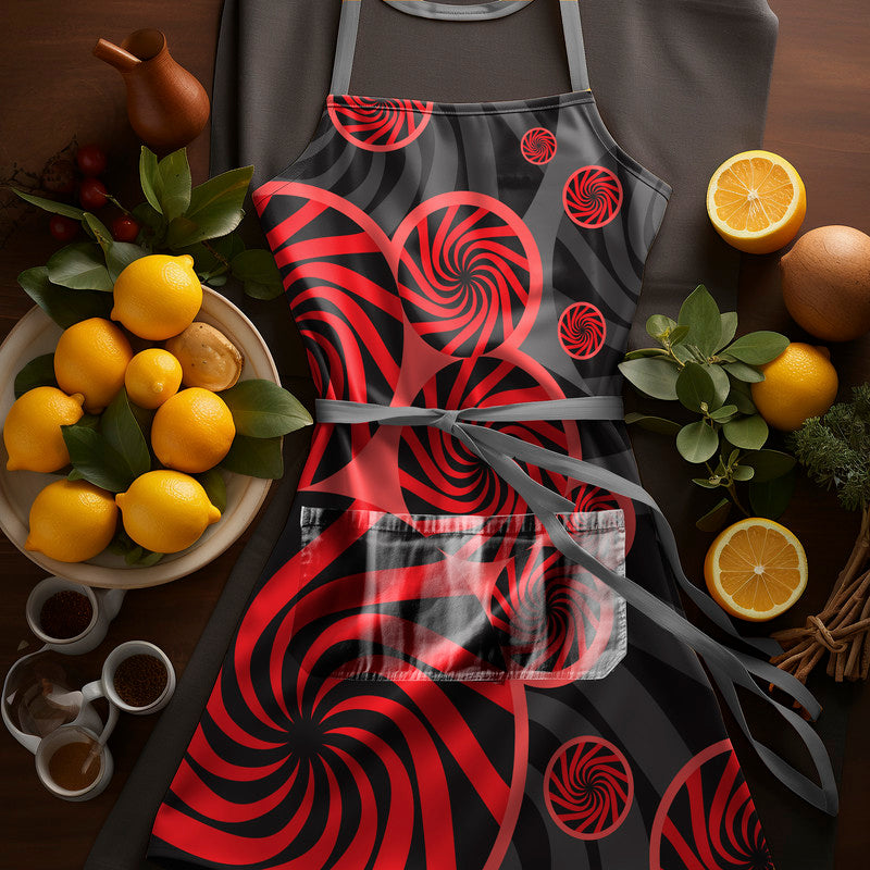 Abstract Swirl Apron