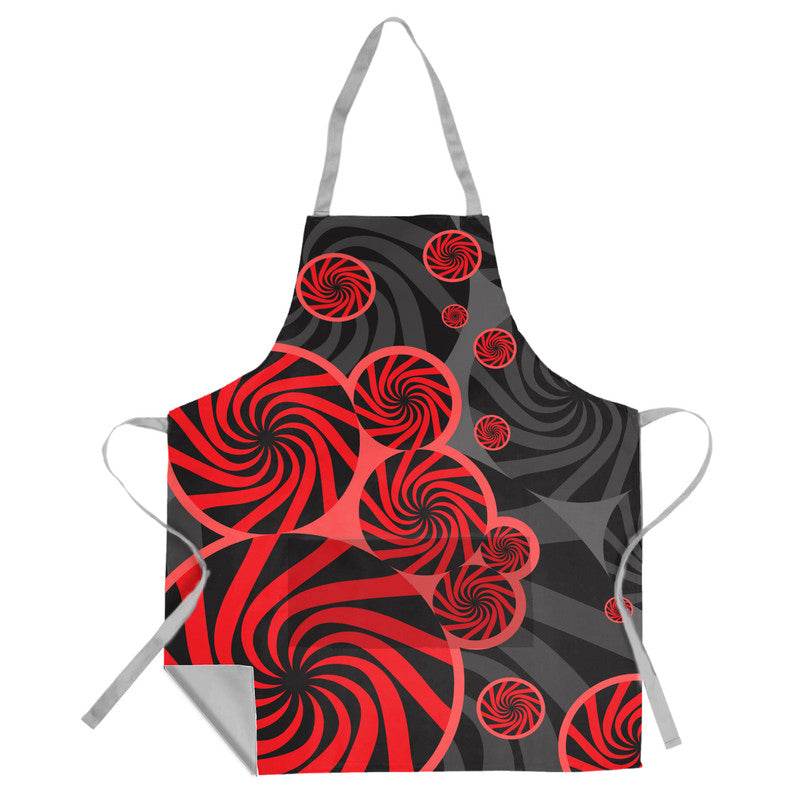 Abstract Swirl Medium Length Apron