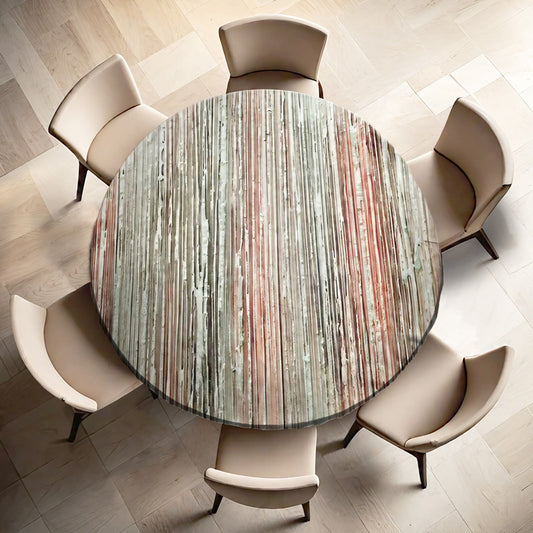 Abstract Texture Round Tablecloth