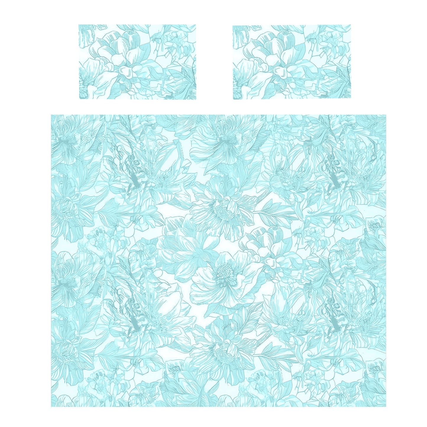 Abstract Blue Green Duvet Cover Set