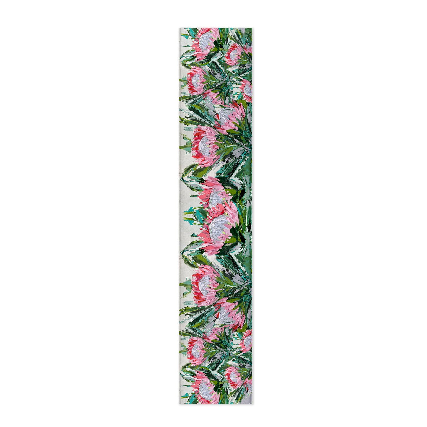 Abstract Double King Protea By Juanette Menderoi Table Runner
