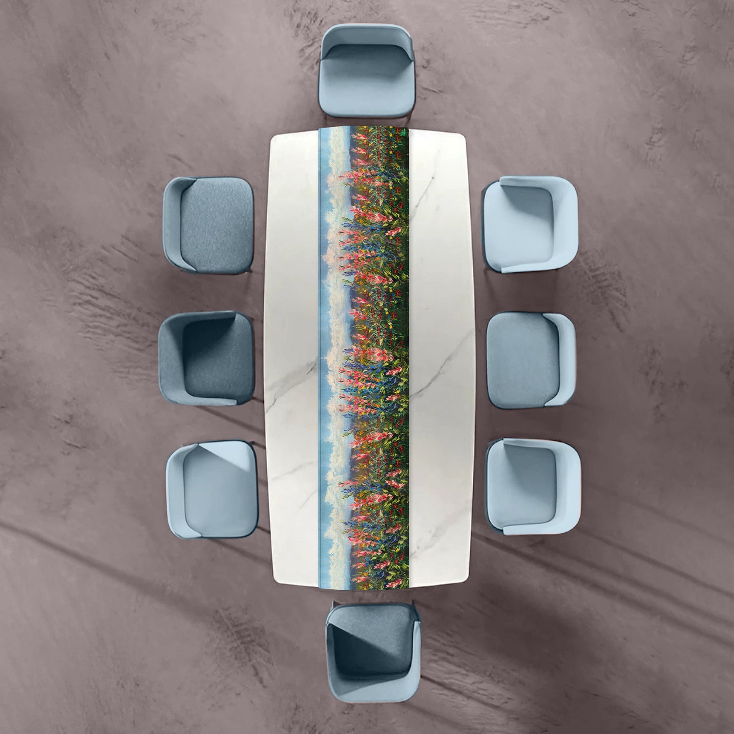 Abstract Fynbos By Juanette Menderoi Table Runner