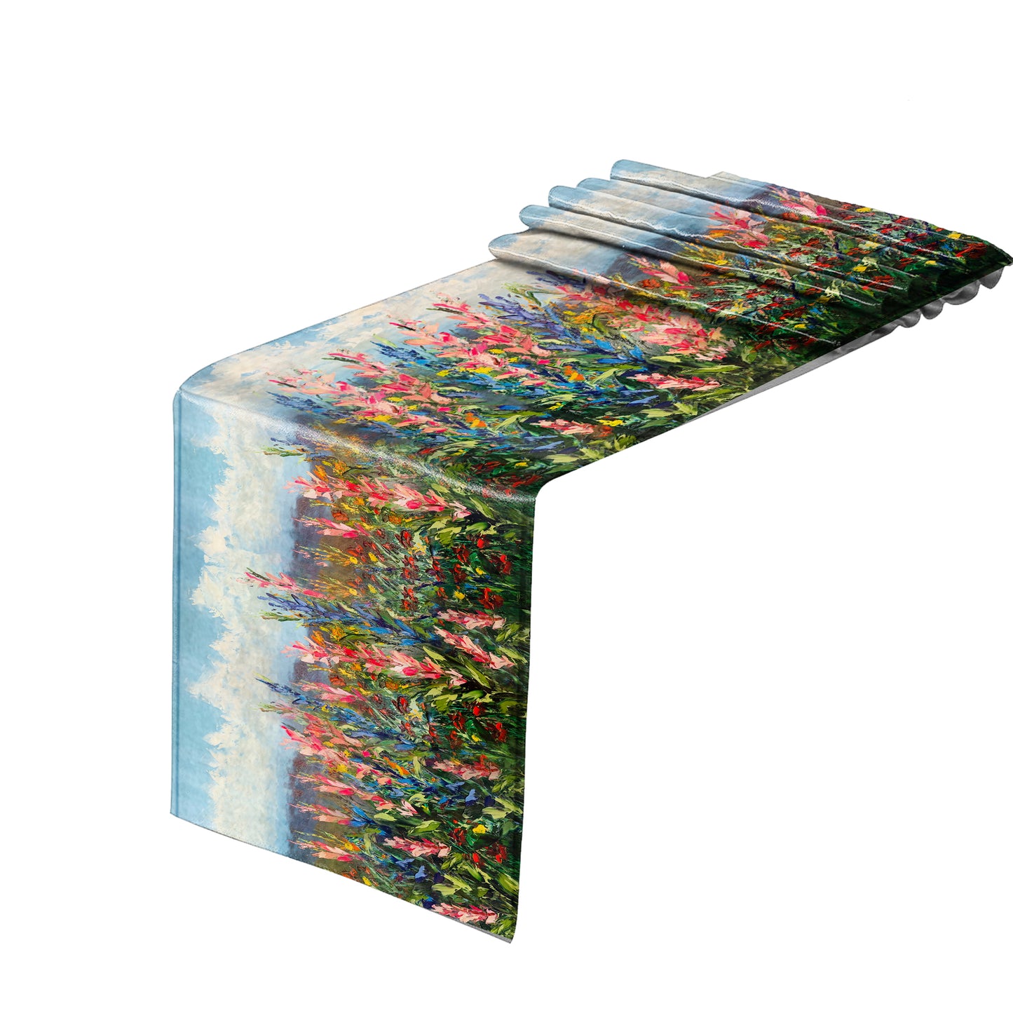 Abstract Fynbos By Juanette Menderoi Table Runner