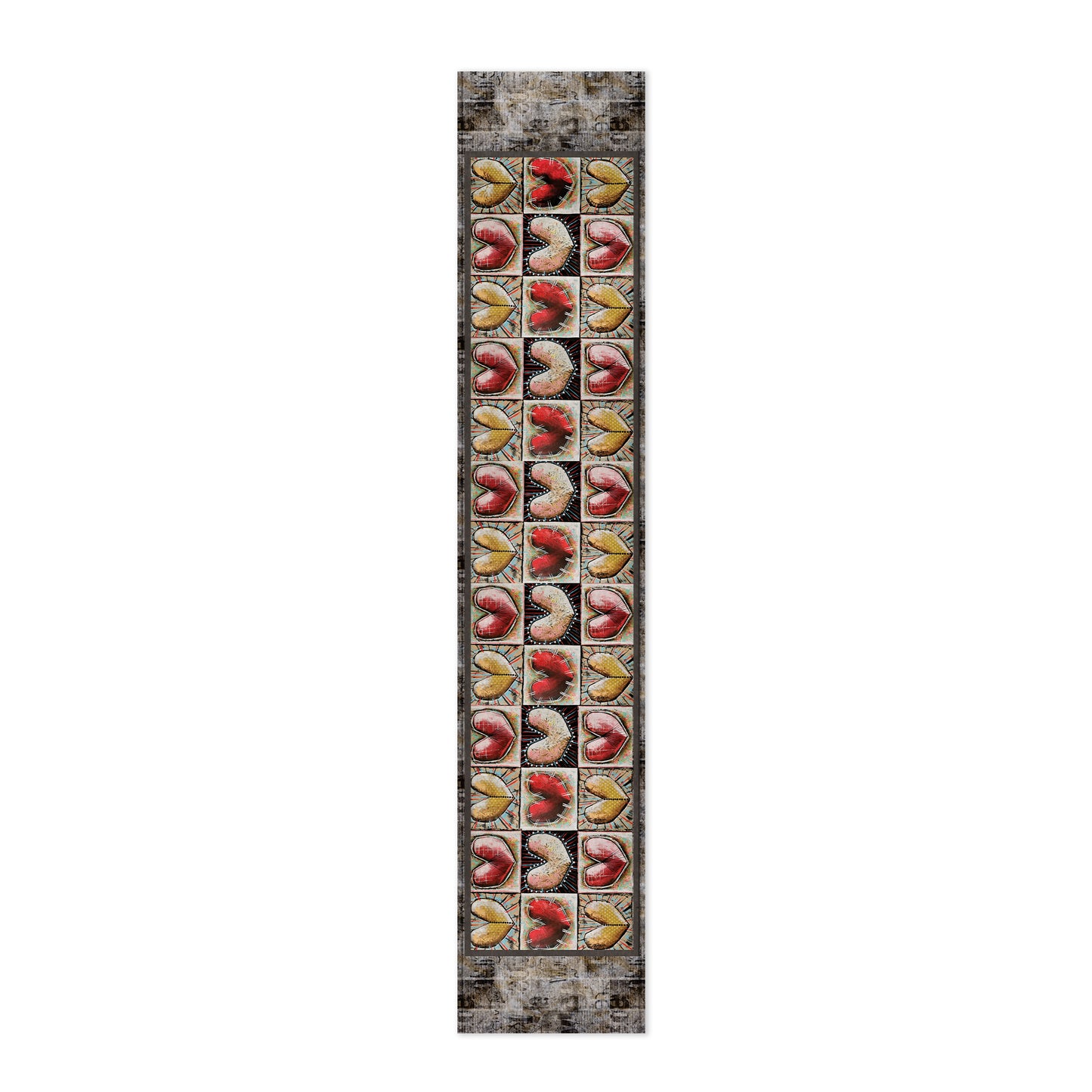 Abstract Heart Table Runner