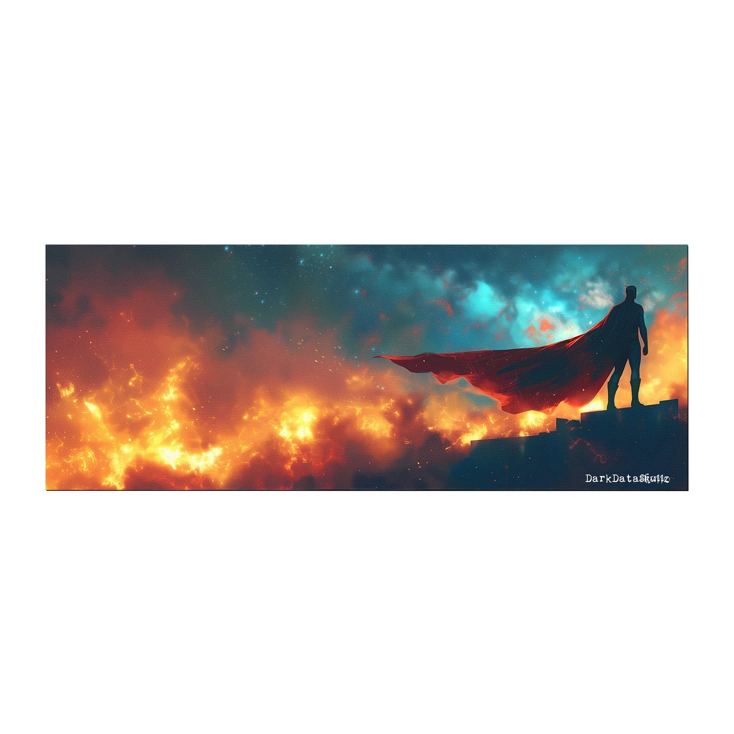 Abstract Modern Hero by Wikus Schalkwyk Large Desk Pad