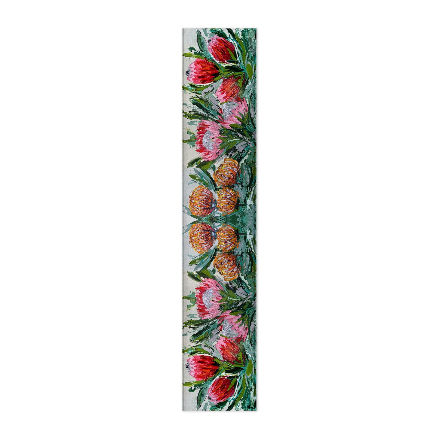 Abstract Protea Mix By Juanette Menderoi Table Runner