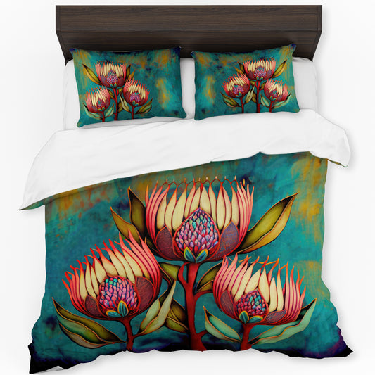 Abstract Proteas Duvet Cover Set