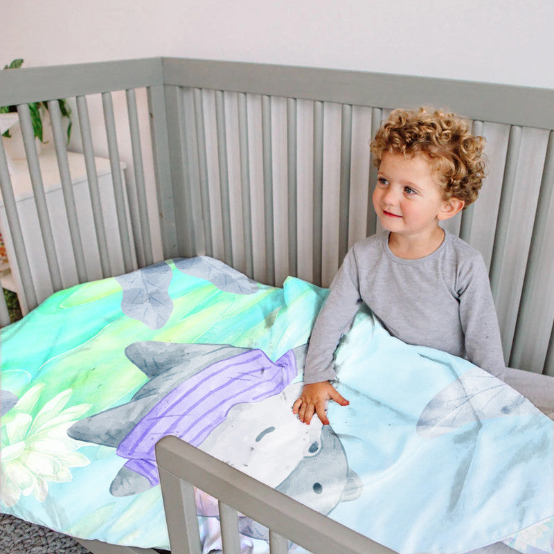 Adorable Hippopotamus Cot Set