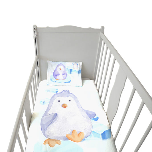 Adorable Penguin Cot Set