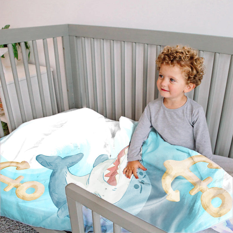 Adorable Shark Cot Set