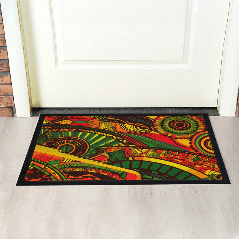 Africa Abstract Pattern Door Mat